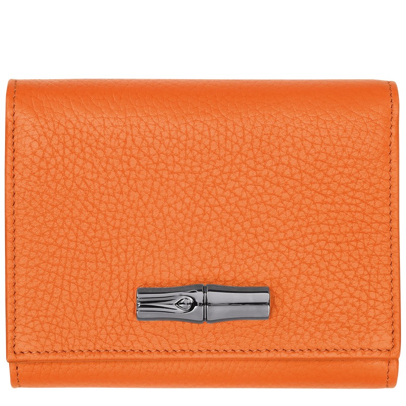 Longchamp Le Roseau Essential Wallet Turuncu | 27851-IAJS