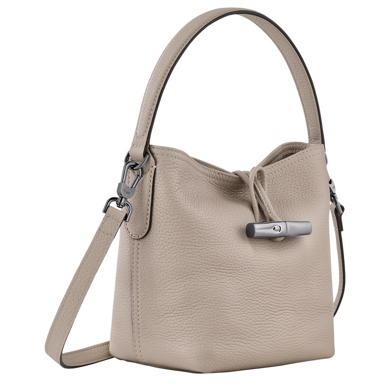 Longchamp Le Roseau Essential Xs Bucket Bag Clay | 79563-WOZM