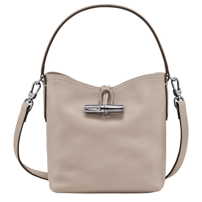 Longchamp Le Roseau Essential Xs Bucket Bag Clay | 79563-WOZM