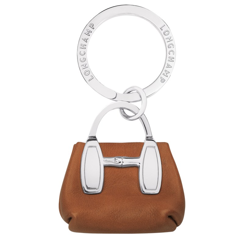 Longchamp Le Roseau Key Rings Cognac | 57690-CYST