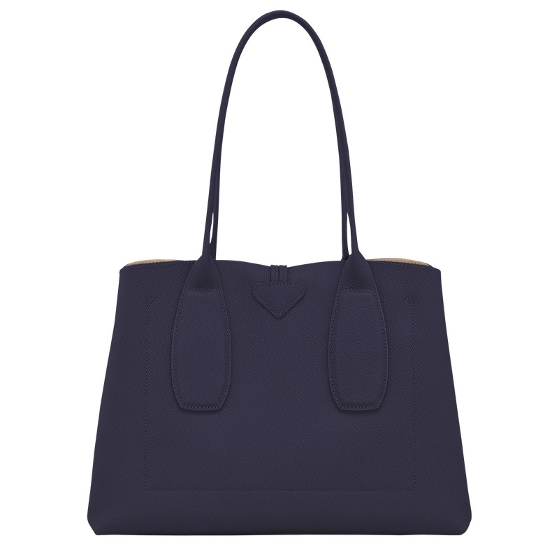 Longchamp Le Roseau L Tote Bag Bilberry | 47810-AJVR