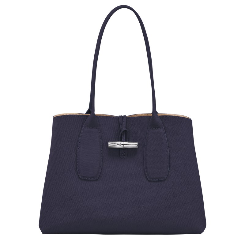 Longchamp Le Roseau L Tote Bag Bilberry | 47810-AJVR