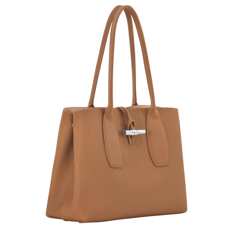 Longchamp Le Roseau L Tote Bag Natural | 48153-GDVU