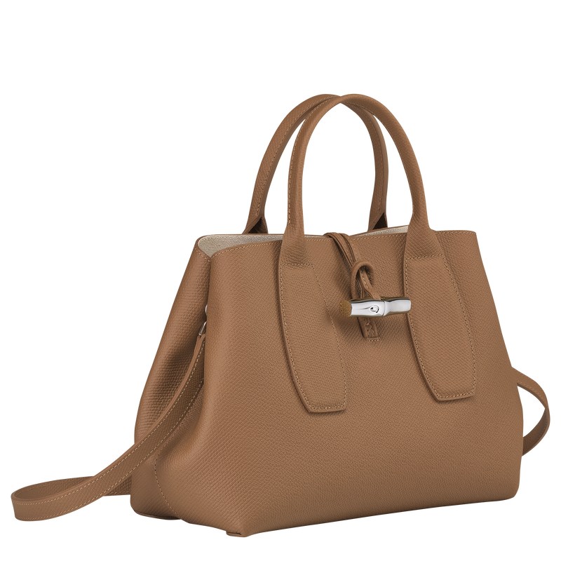 Longchamp Le Roseau M Handbag Natural | 94512-JGCV