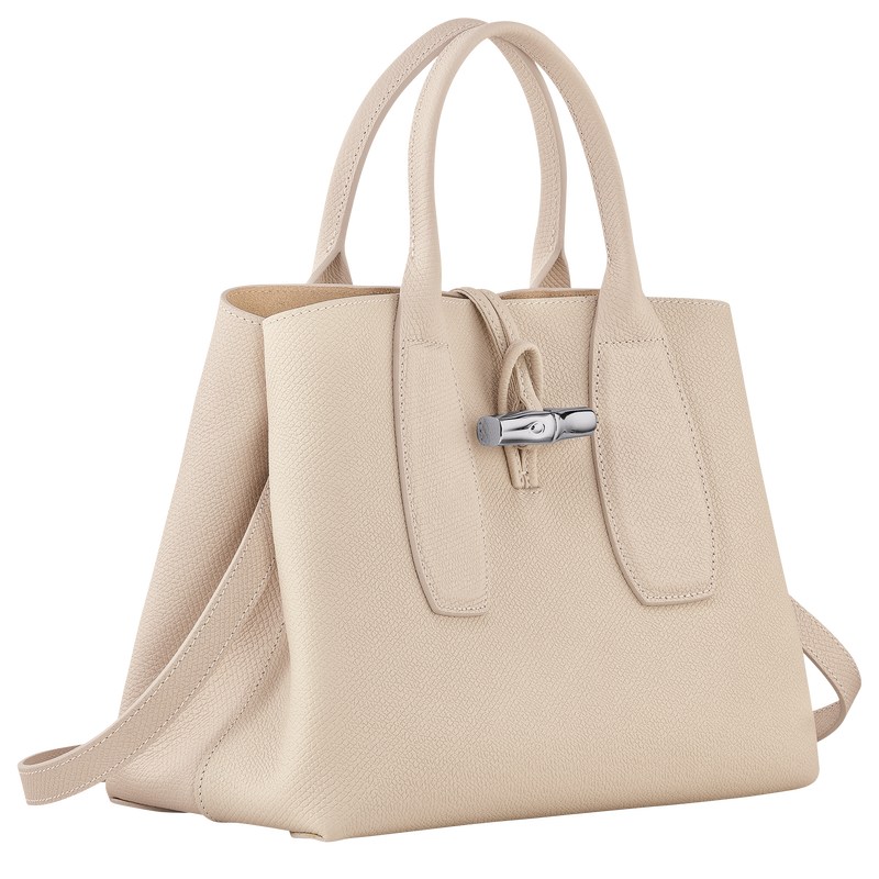 Longchamp Le Roseau M Handbag Paper | 23095-KCPF