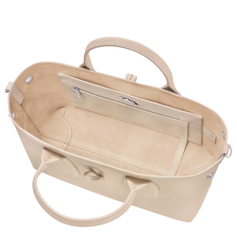 Longchamp Le Roseau M Handbag Paper | 23095-KCPF