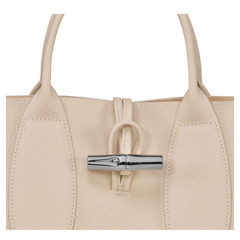 Longchamp Le Roseau M Handbag Paper | 23095-KCPF