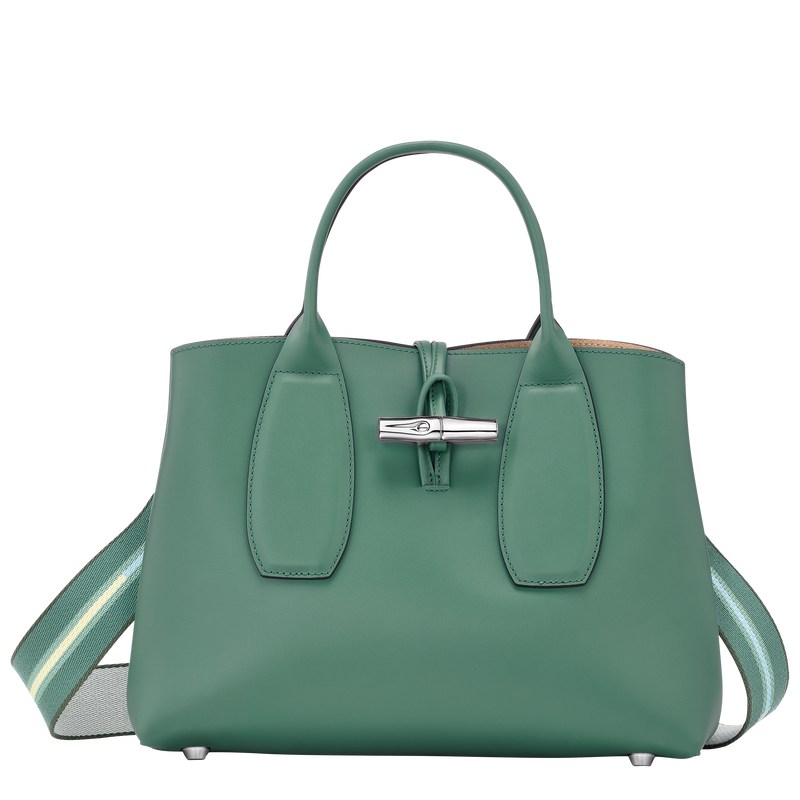 Longchamp Le Roseau M Handbag Sage | 581-SPXHDY