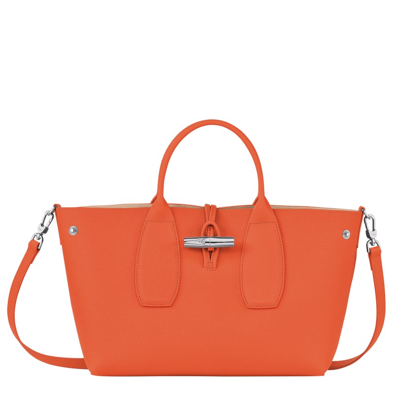 Longchamp Le Roseau M Handbag Turuncu | 72481-IPGZ