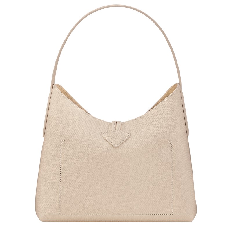 Longchamp Le Roseau M Hobo Bag Paper | 49286-BOQR