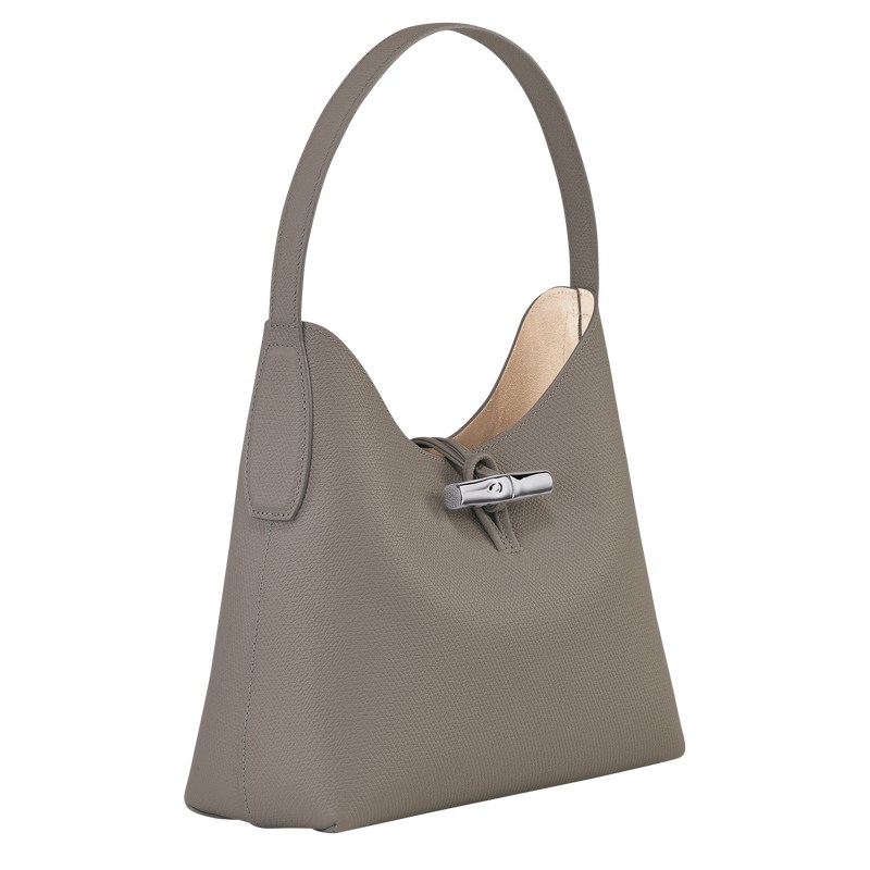 Longchamp Le Roseau M Hobo Bag Turtledove | 32814-HNSD