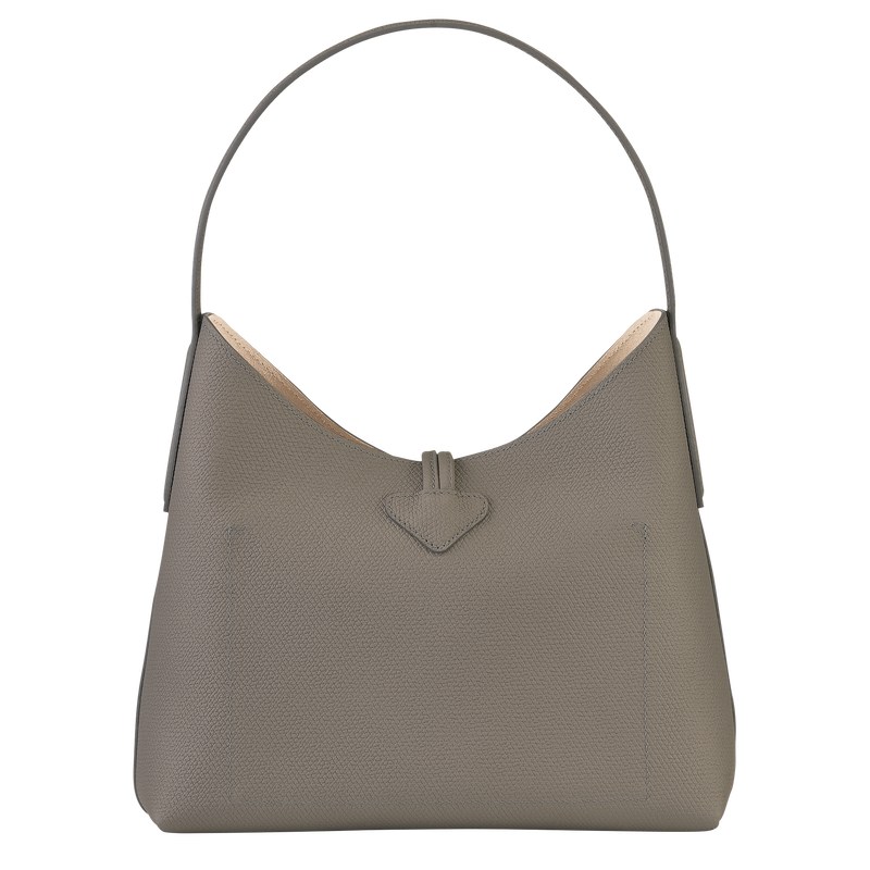 Longchamp Le Roseau M Hobo Bag Turtledove | 32814-HNSD