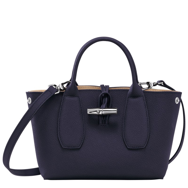 Longchamp Le Roseau S Handbag Bilberry | 19325-MAJZ