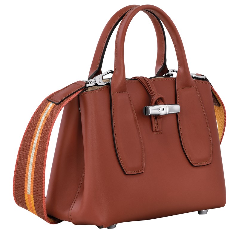 Longchamp Le Roseau S Handbag Mahogany | 083-PBRMAI