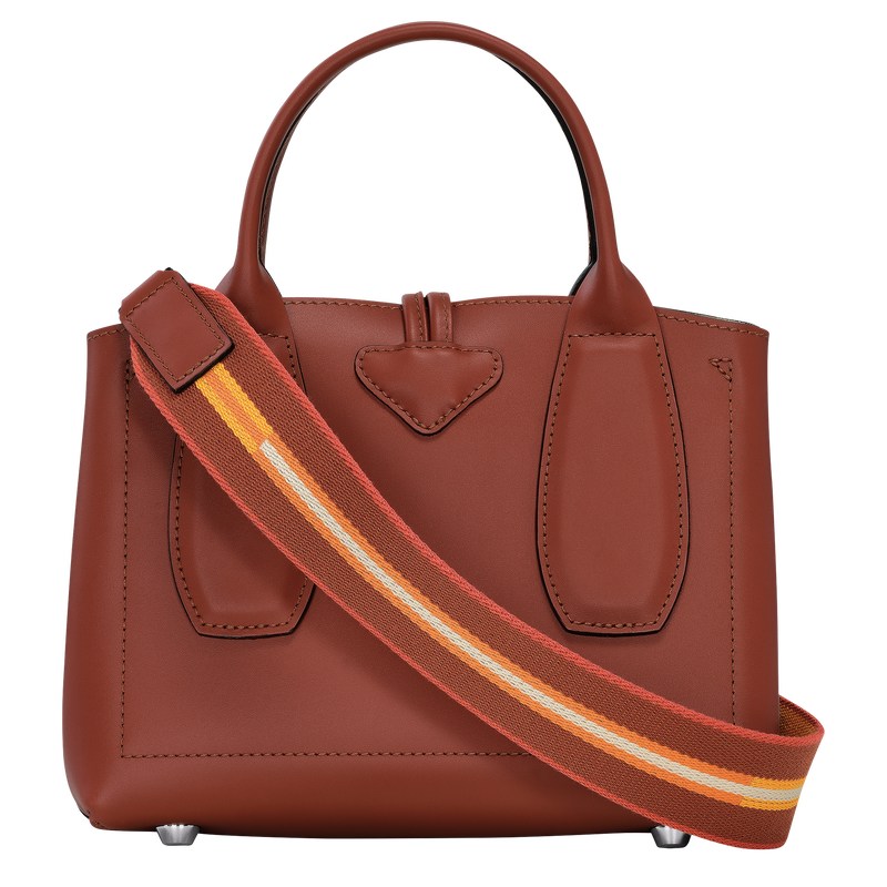 Longchamp Le Roseau S Handbag Mahogany | 083-PBRMAI