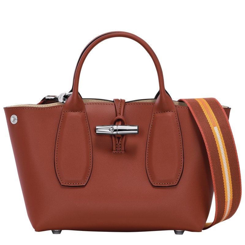 Longchamp Le Roseau S Handbag Mahogany | 083-PBRMAI