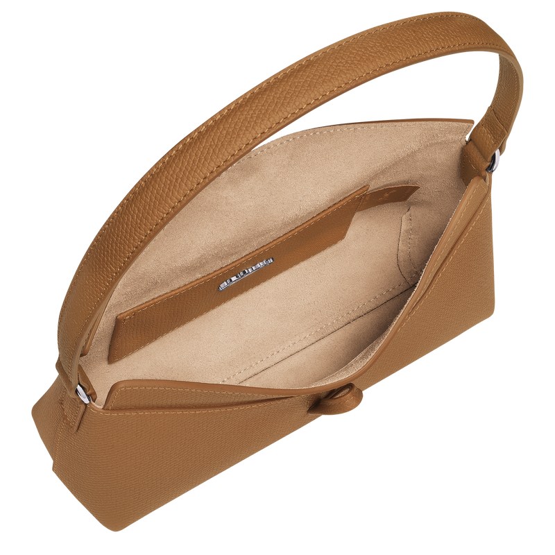 Longchamp Le Roseau S Hobo Bag Natural | 57410-XEJL