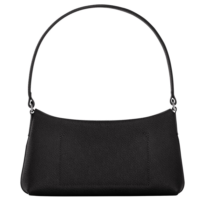 Longchamp Le Roseau S Hobo Bag Siyah | 79412-VOYH