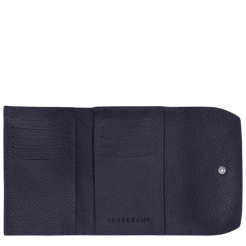 Longchamp Le Roseau Wallet Bilberry | 62105-MFYJ