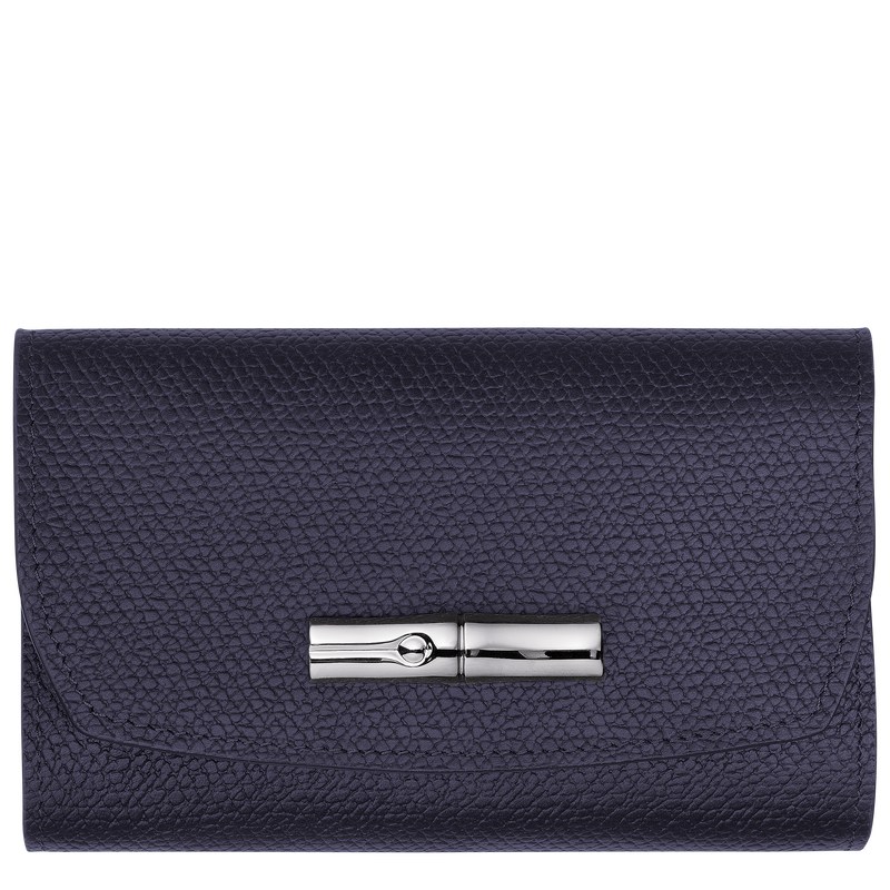 Longchamp Le Roseau Wallet Bilberry | 62105-MFYJ