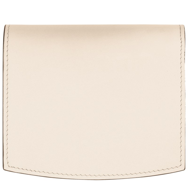 Longchamp Le Roseau Wallet Ecru | 29760-QROG