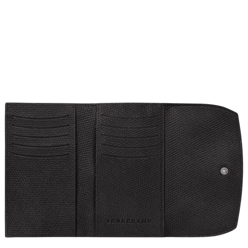 Longchamp Le Roseau Wallet Siyah | 54023-IXQC