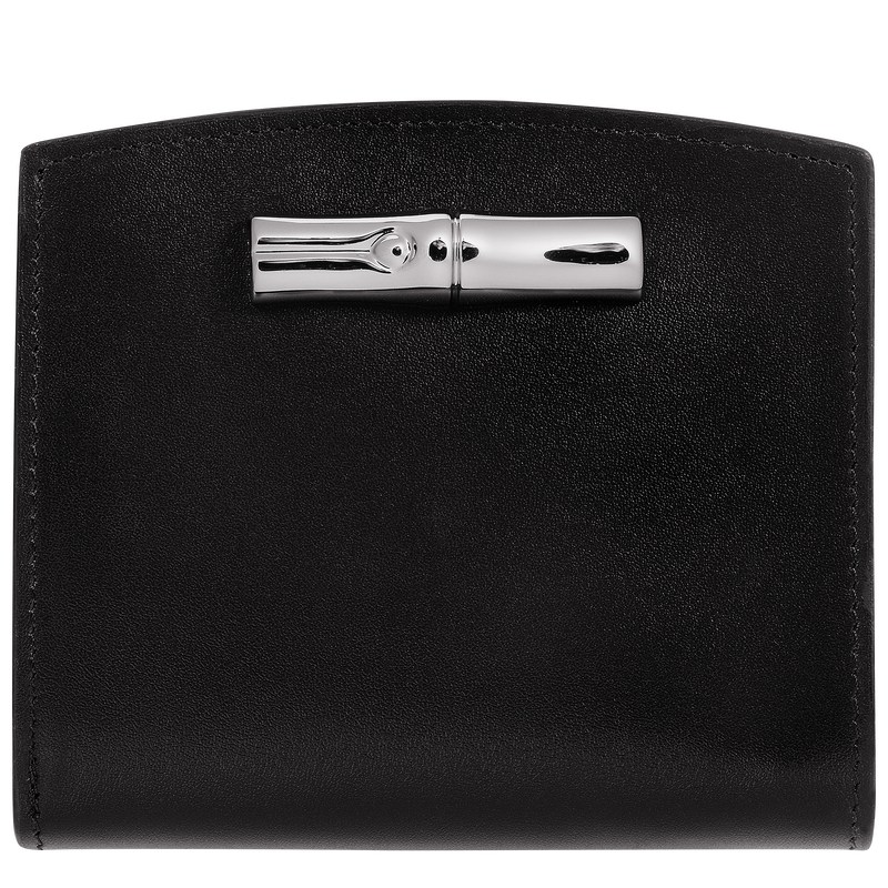 Longchamp Le Roseau Wallet Siyah | 72094-QRXV