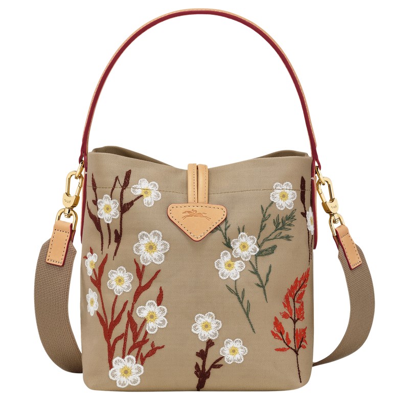 Longchamp Le Roseau Xs Bucket Bag Oat | 51746-BETO