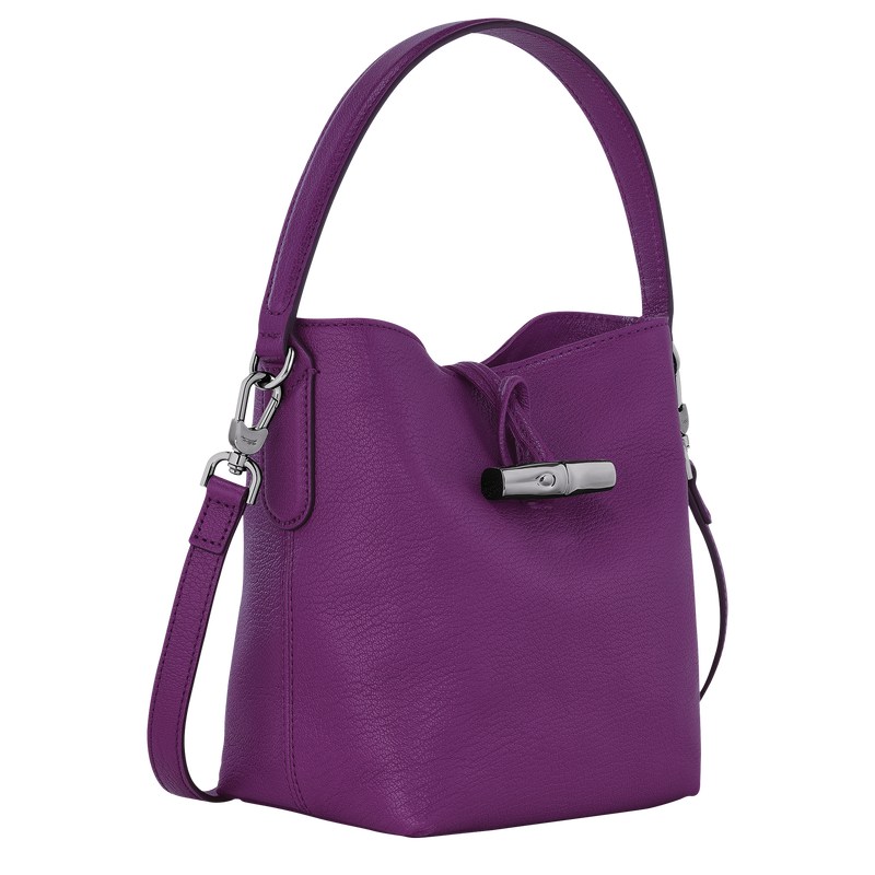 Longchamp Le Roseau Xs Bucket Bag Violet | 153-YWPNOQ