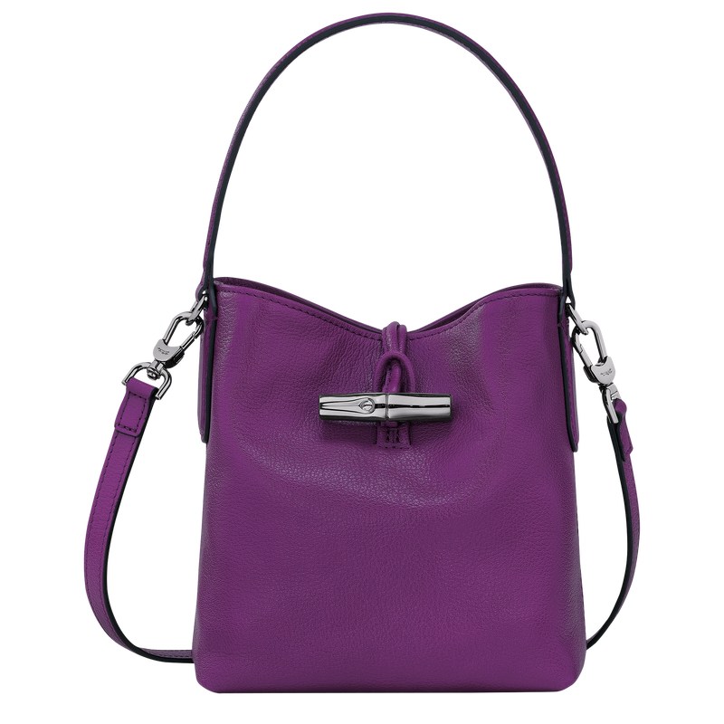 Longchamp Le Roseau Xs Bucket Bag Violet | 153-YWPNOQ