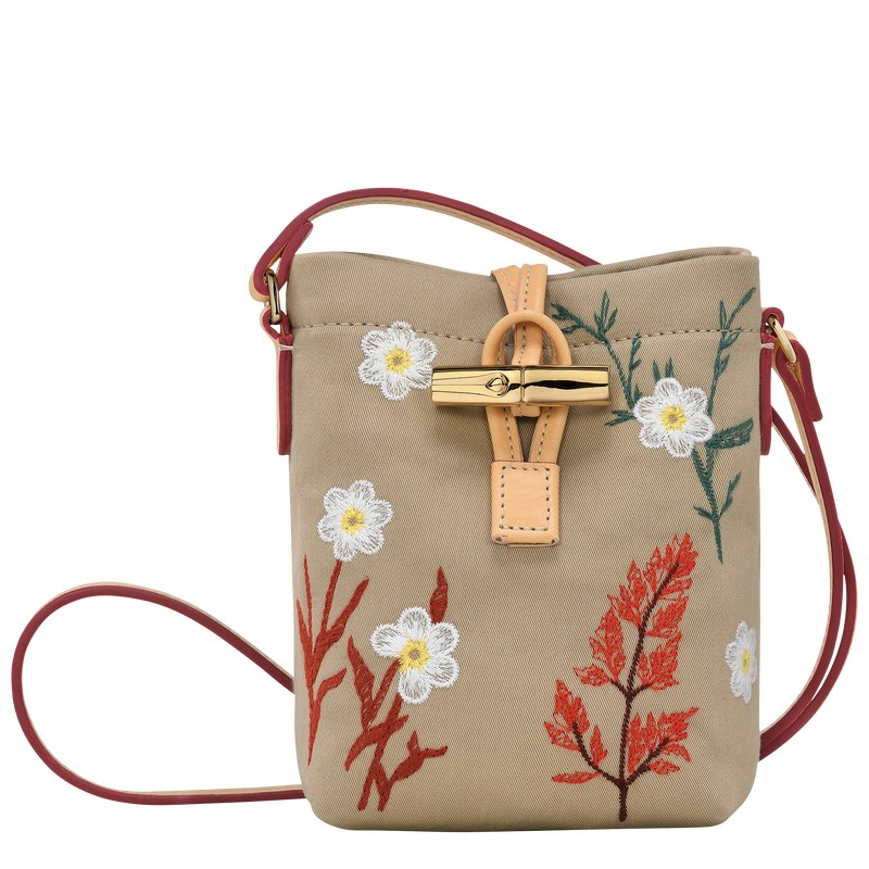 Longchamp Le Roseau Xs Crossbody Bag Oat | 68275-YFDX