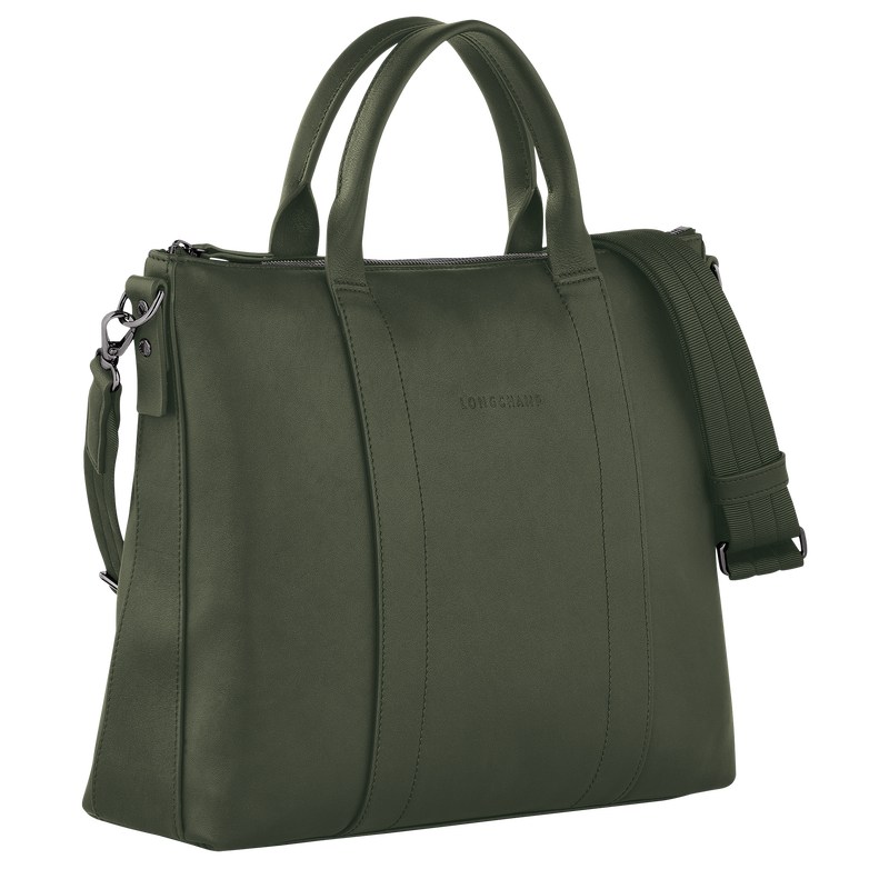 Longchamp Longchamp 3d Briefcase Haki | 462-JAKGPT