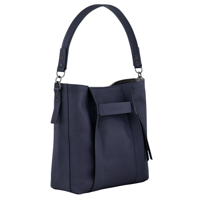 Longchamp Longchamp 3d M Hobo Bag Bilberry | 062-KBTCWE