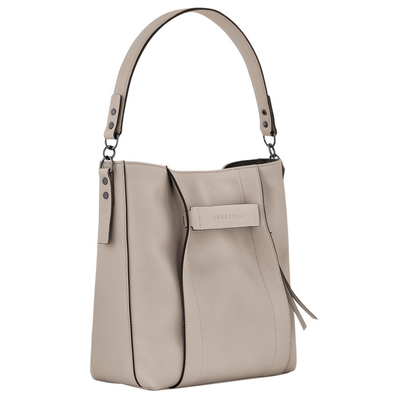 Longchamp Longchamp 3d M Hobo Bag Clay | 512-YQAOKM