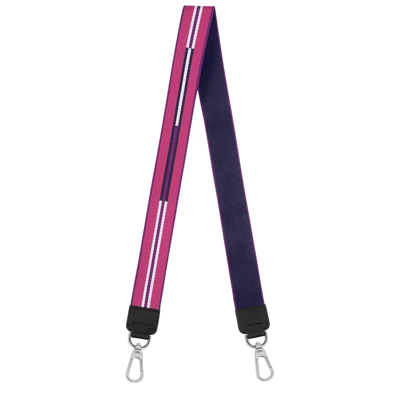 Longchamp Longchamp Rayures Shoulder Strap Violet | 31624-WFLT