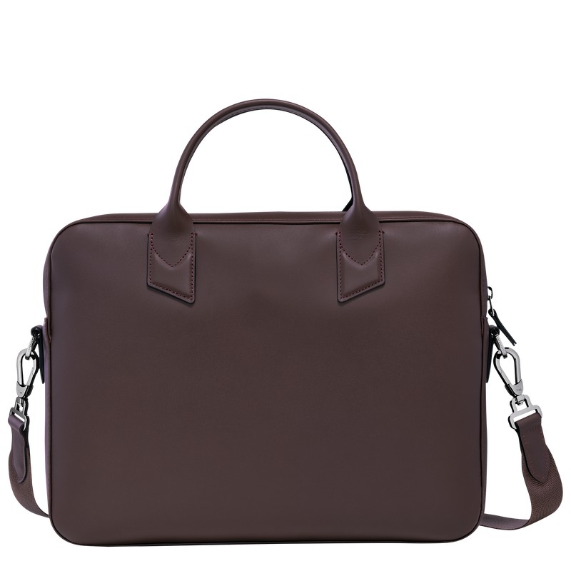 Longchamp Longchamp Sur Seine Briefcase Mocha | 865-JPTAUX