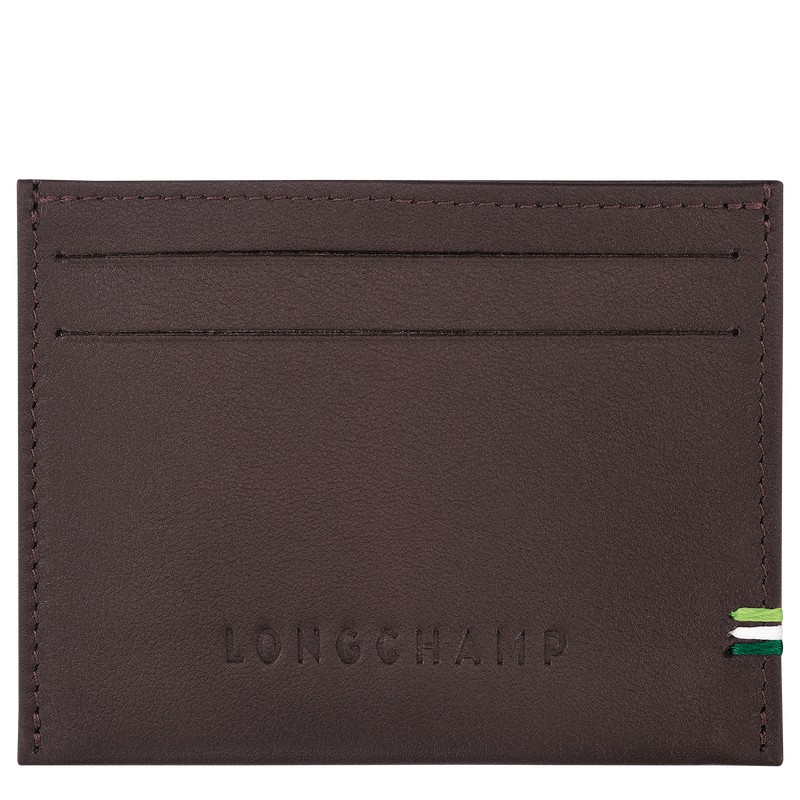 Longchamp Longchamp Sur Seine Card Holder Mocha | 39420-FVUQ