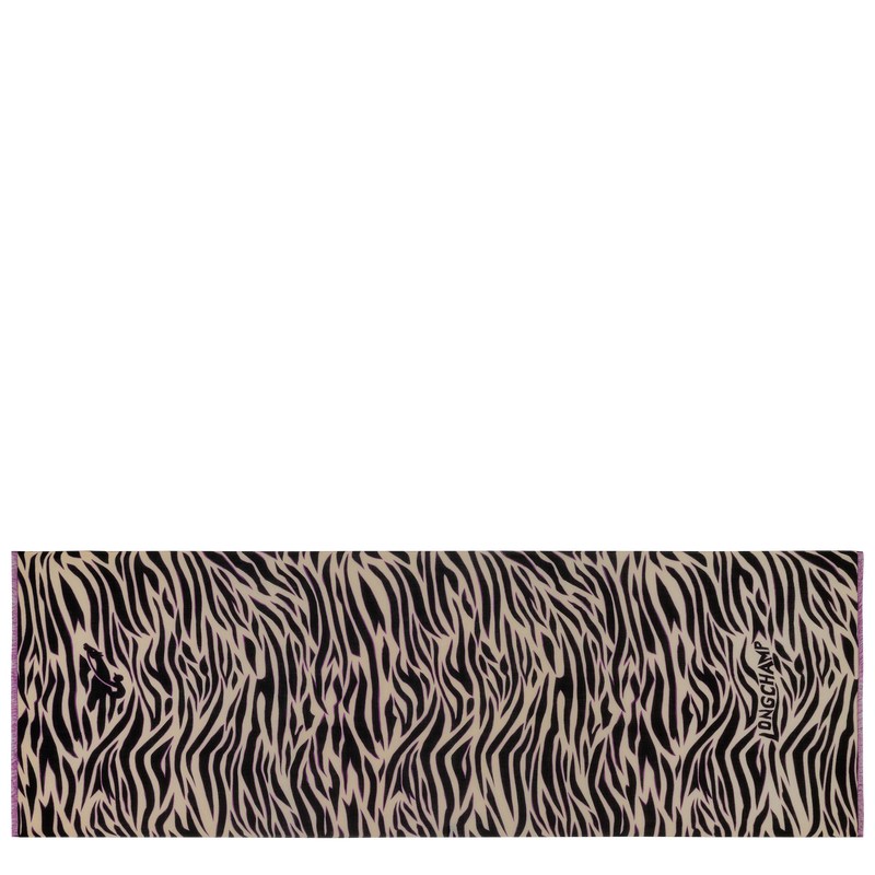 Longchamp Longchamp Tiger Stole Oat | 65429-CJKW