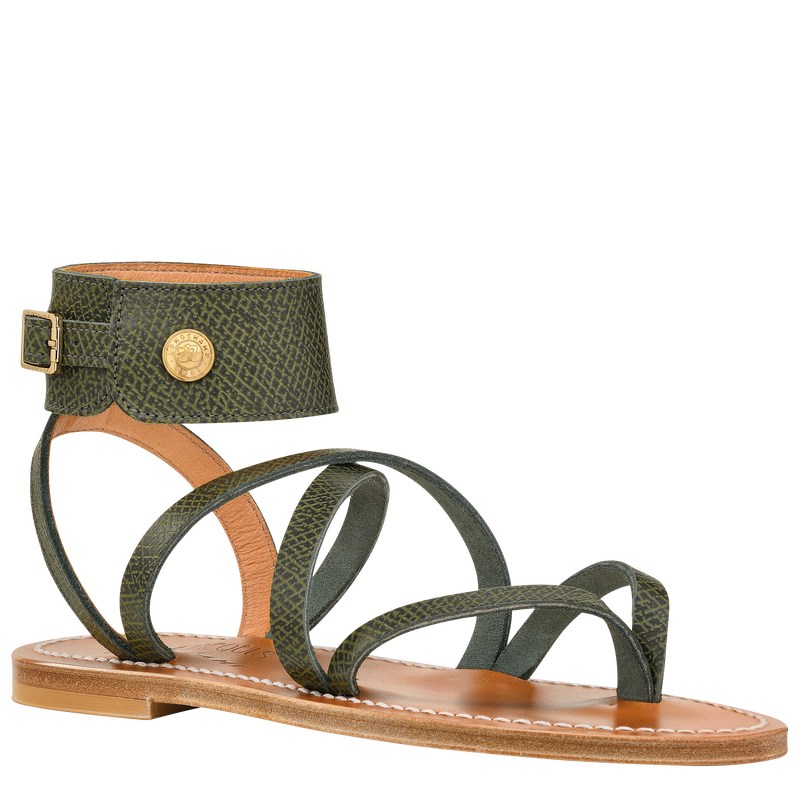 Longchamp Longchamp X K.Jacques Sandals Forest | 20637-OGBV