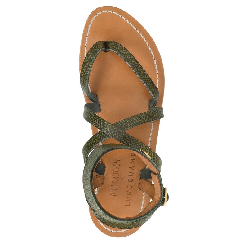 Longchamp Longchamp X K.Jacques Sandals Forest | 20637-OGBV