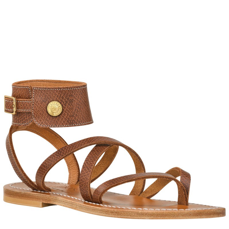 Longchamp Longchamp X K.Jacques Sandals Kahverengi | 43071-TWCX