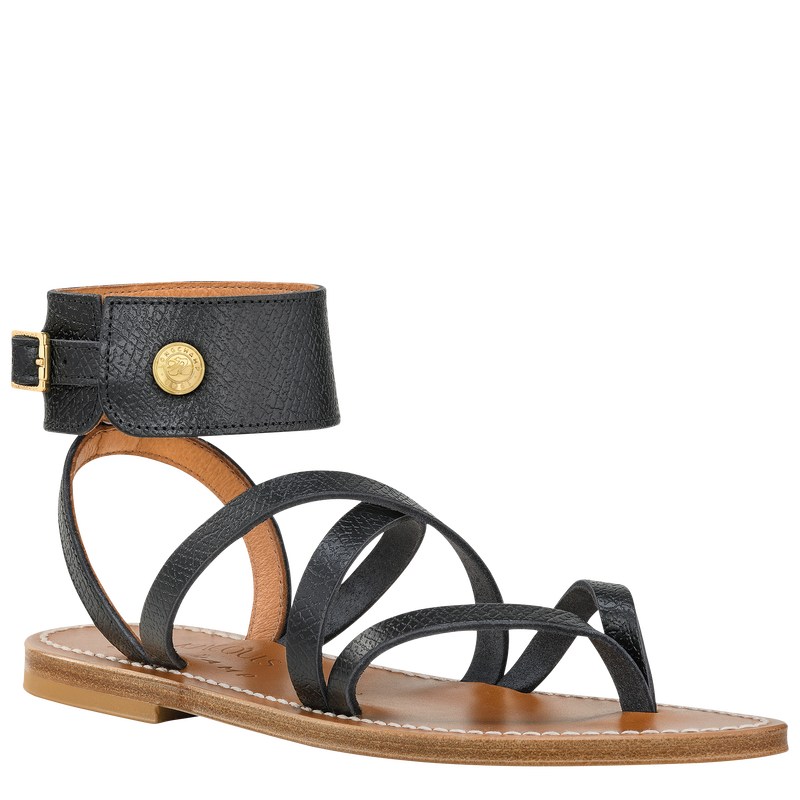 Longchamp Longchamp X K.Jacques Sandals Siyah | 47691-HGVE