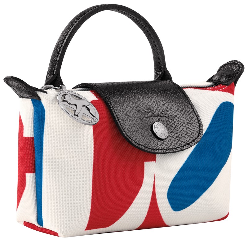 Longchamp Longchamp X Robert Indiana Pouch Beyaz | 79256-GTJV