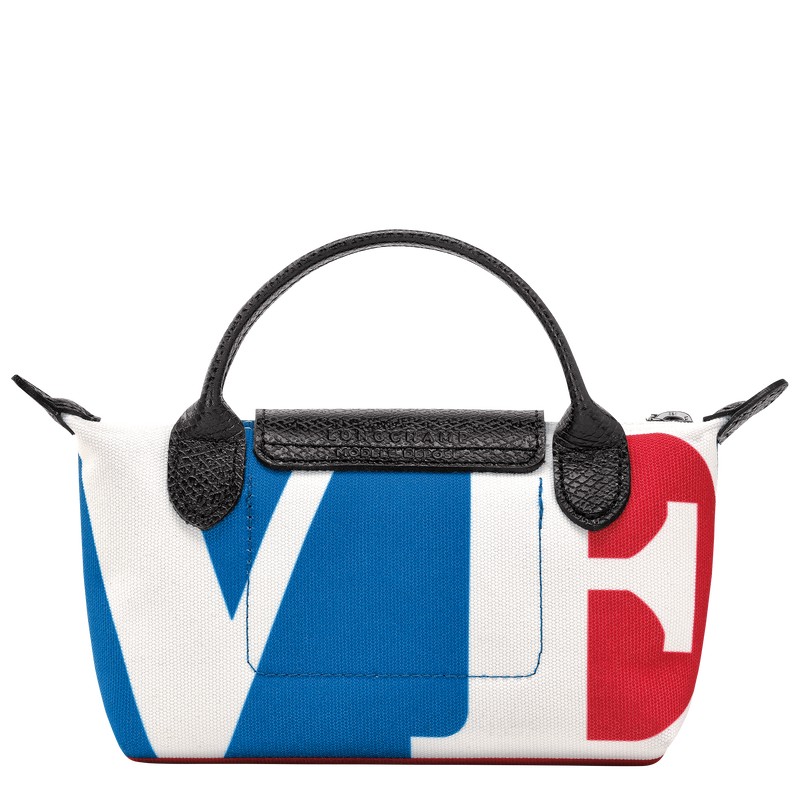 Longchamp Longchamp X Robert Indiana Pouch Beyaz | 79256-GTJV