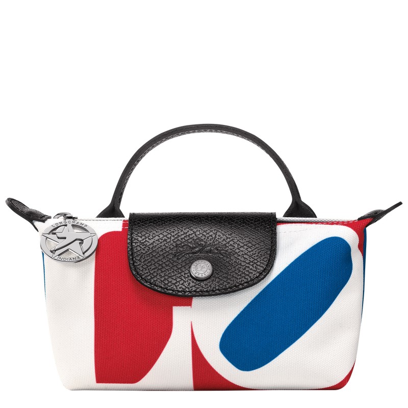 Longchamp Longchamp X Robert Indiana Pouch Beyaz | 79256-GTJV