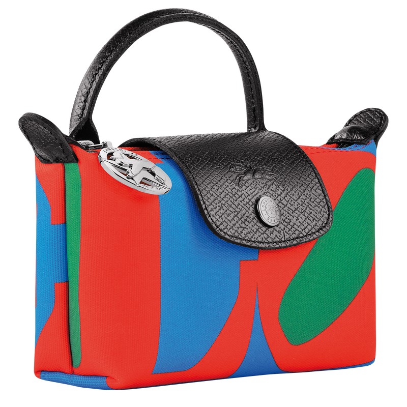 Longchamp Longchamp X Robert Indiana Pouch Kırmızı Lacivert | 94702-ZDXT