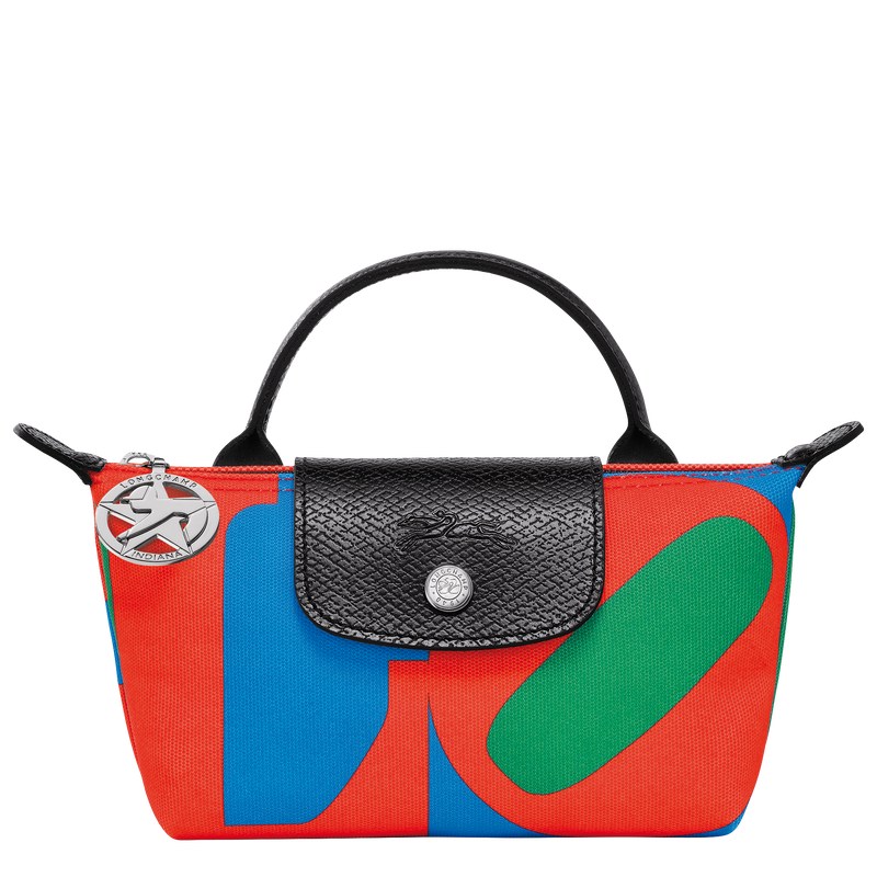 Longchamp Longchamp X Robert Indiana Pouch Kırmızı Lacivert | 46059-LISG