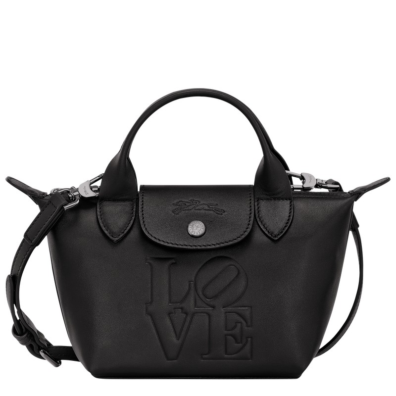 Longchamp Longchamp X Robert Indiana Xs Handbag Siyah | 56928-CZDK