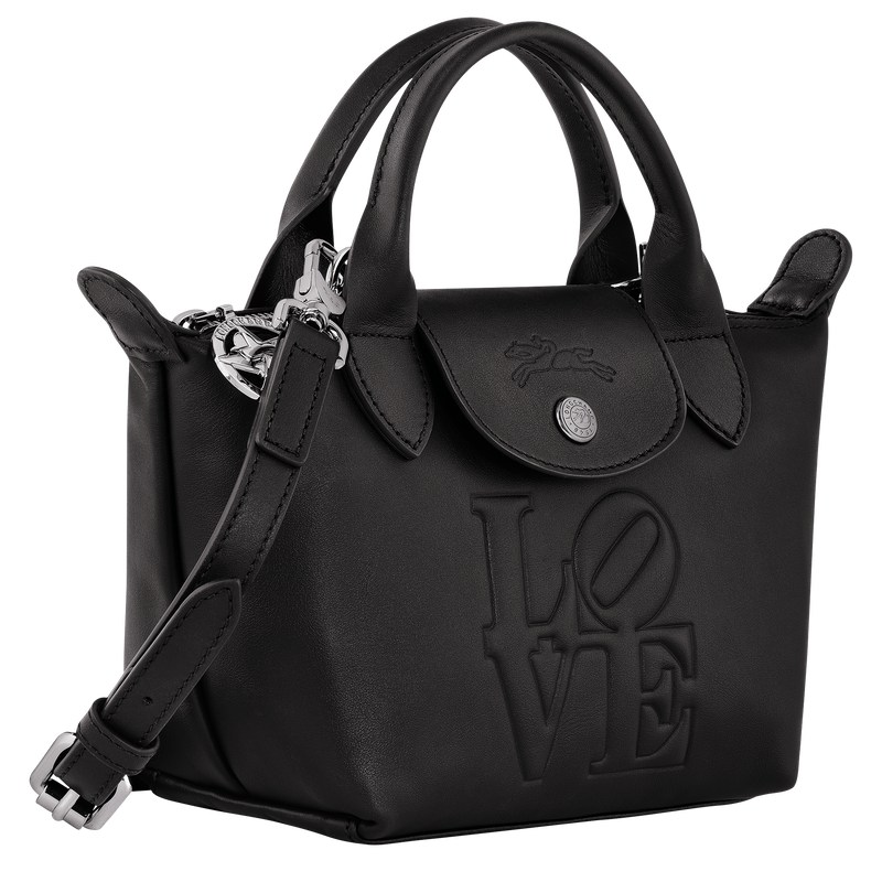 Longchamp Longchamp X Robert Indiana Xs Handbag Siyah | 57240-RFHU