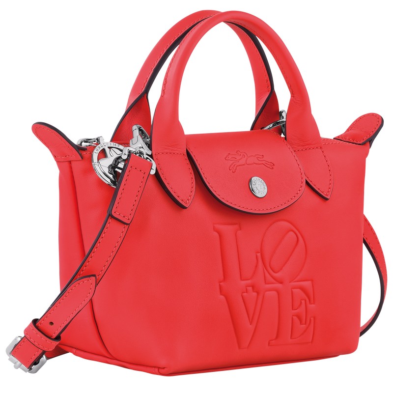 Longchamp Longchamp X Robert Indiana Xs Handbag Kırmızı | 57082-APHI